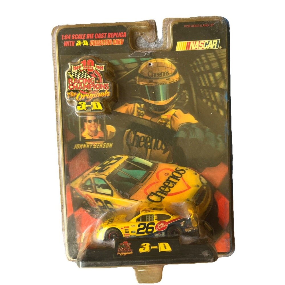Racing Champions Originals 3-D, 1999 NASCAR, Cheerios, #26 Johnny Benson (NIB)